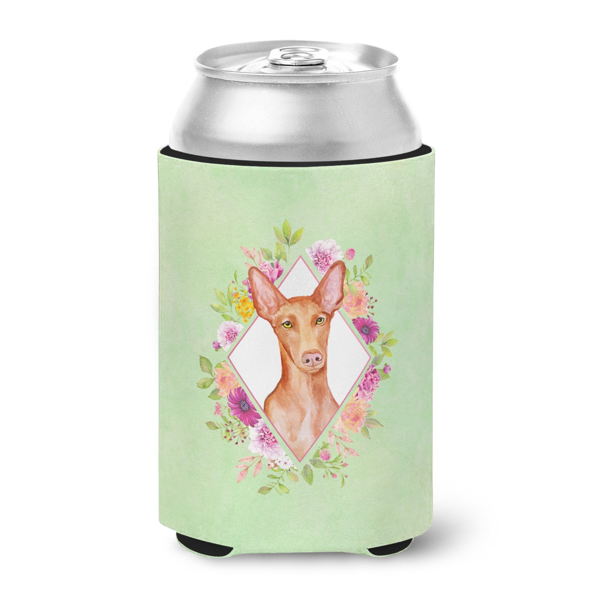 Pharaoh Hound Green Flowers Can Or Bottle Hugger